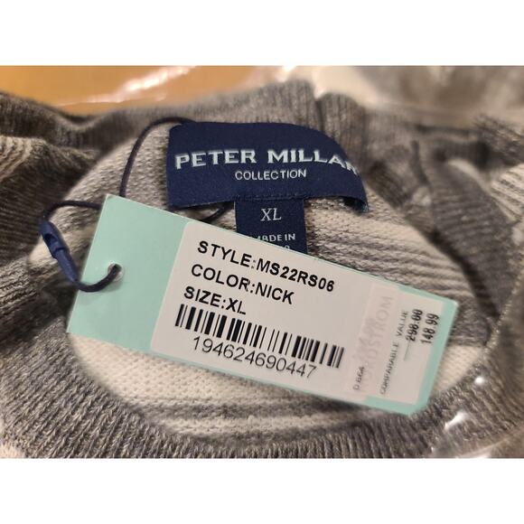 NWT Peter Millar Keys merino wool linen blend crewneck sweater - XL - Picture 4 of 4